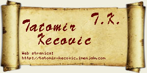 Tatomir Kecović vizit kartica